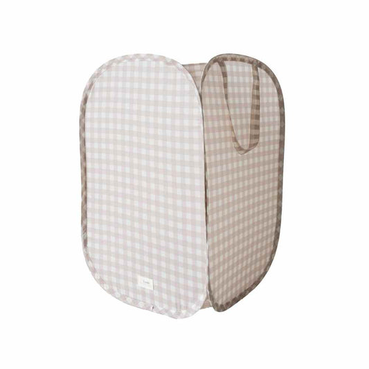 3Sprouts Καλάθι Για Τα Άπλυτα, Gingham Beige