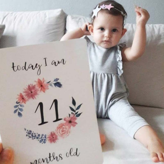 Baby Milestone Cards Pink Edition