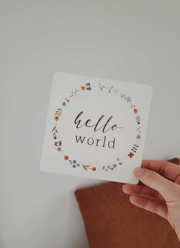Baby Milestone Cards Watercolor Nature Cards