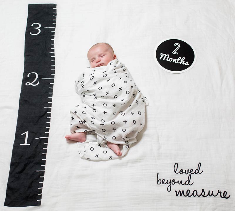 Lulujo Milestone Σεντονάκι Μωρού 'Loved Beyond Measure'