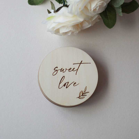 'Sweet Love' Wooden Disc