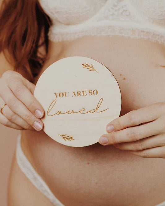 'You are so loved' Wooden Disc