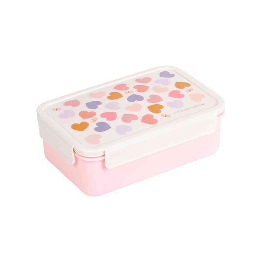A Little Lovely Company Φαγητοδοχείο Bento Με Χωρίσματα 1,2L Hearts