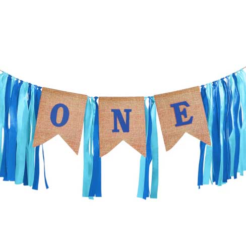 Banner ONE με Γαλάζιες Κορδέλες