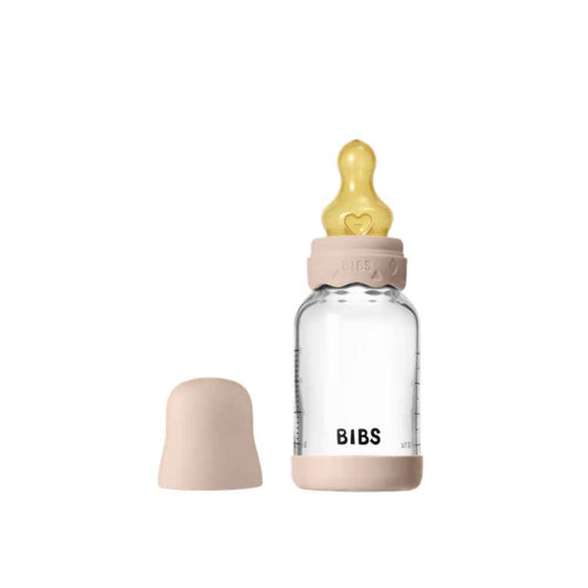 BIBS Γυάλινο Μπιμπερό 120ml – Latex – Boheme Blush