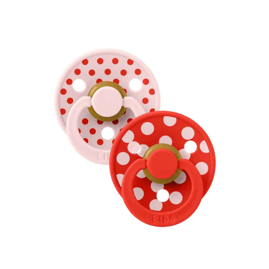 BIBS Πιπίλες Καουτσούκ Candy Apple/Blossom (0-6m) 2τμχ.