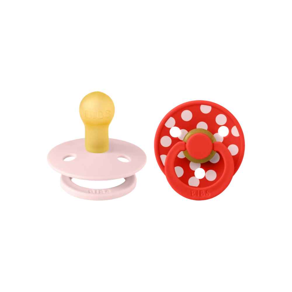 BIBS Πιπίλες Καουτσούκ Candy Apple/Blossom (0-6m) 2τμχ.