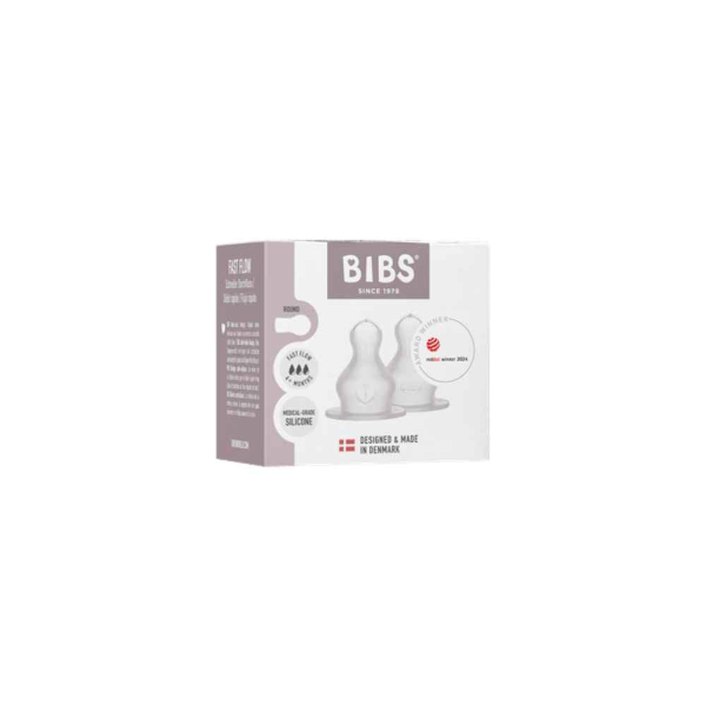 BIBS Θηλές Σιλικόνης Μπιμπερό Fast Flow 2τμχ.