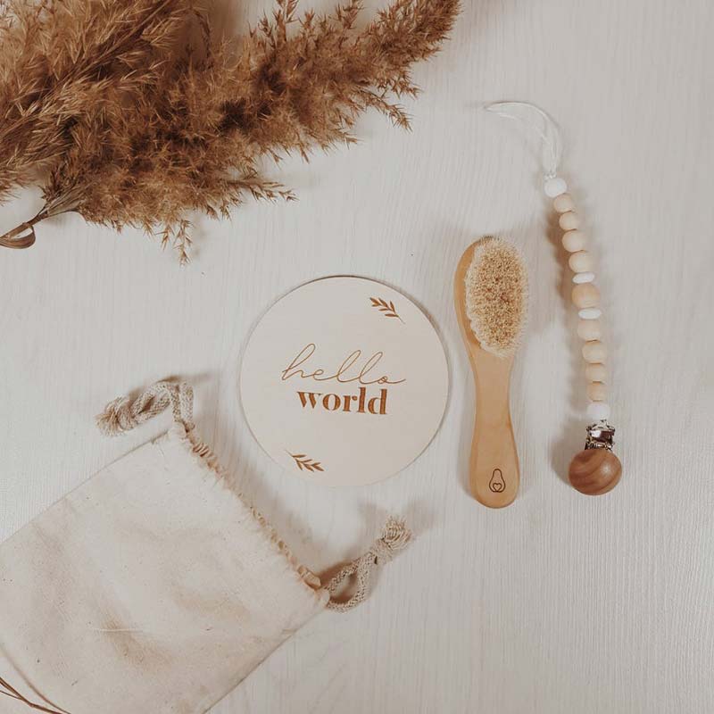 'Hello World' Wooden Disc
