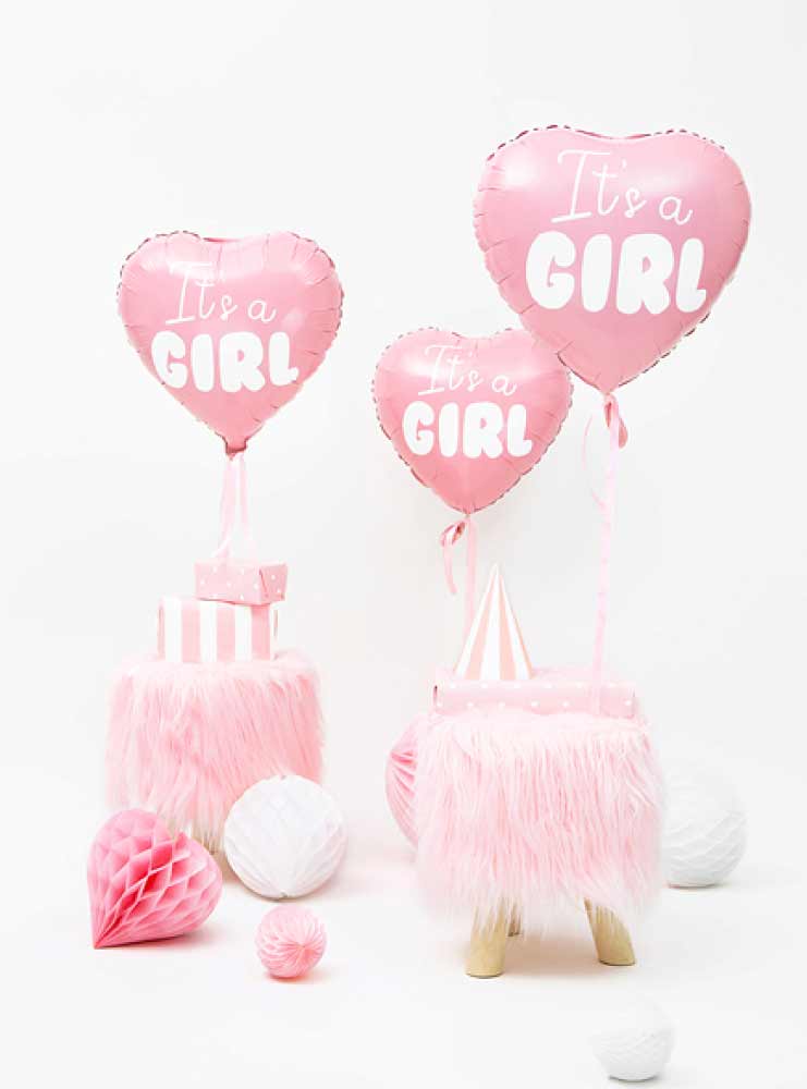 Μπαλόνι 'It's a Girl' Καρδούλα (1τμχ)