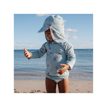 Little Dutch Παιδικό Καπέλο Ήλιου Ocean Friends