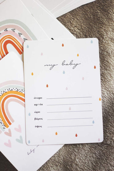 Baby Milestone Cards Rainbow
