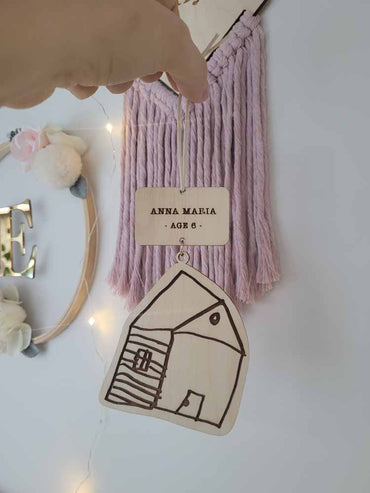 Pastel Kate Παιδική Ζωγραφιά Σε Ξύλινο Αναμνηστικό