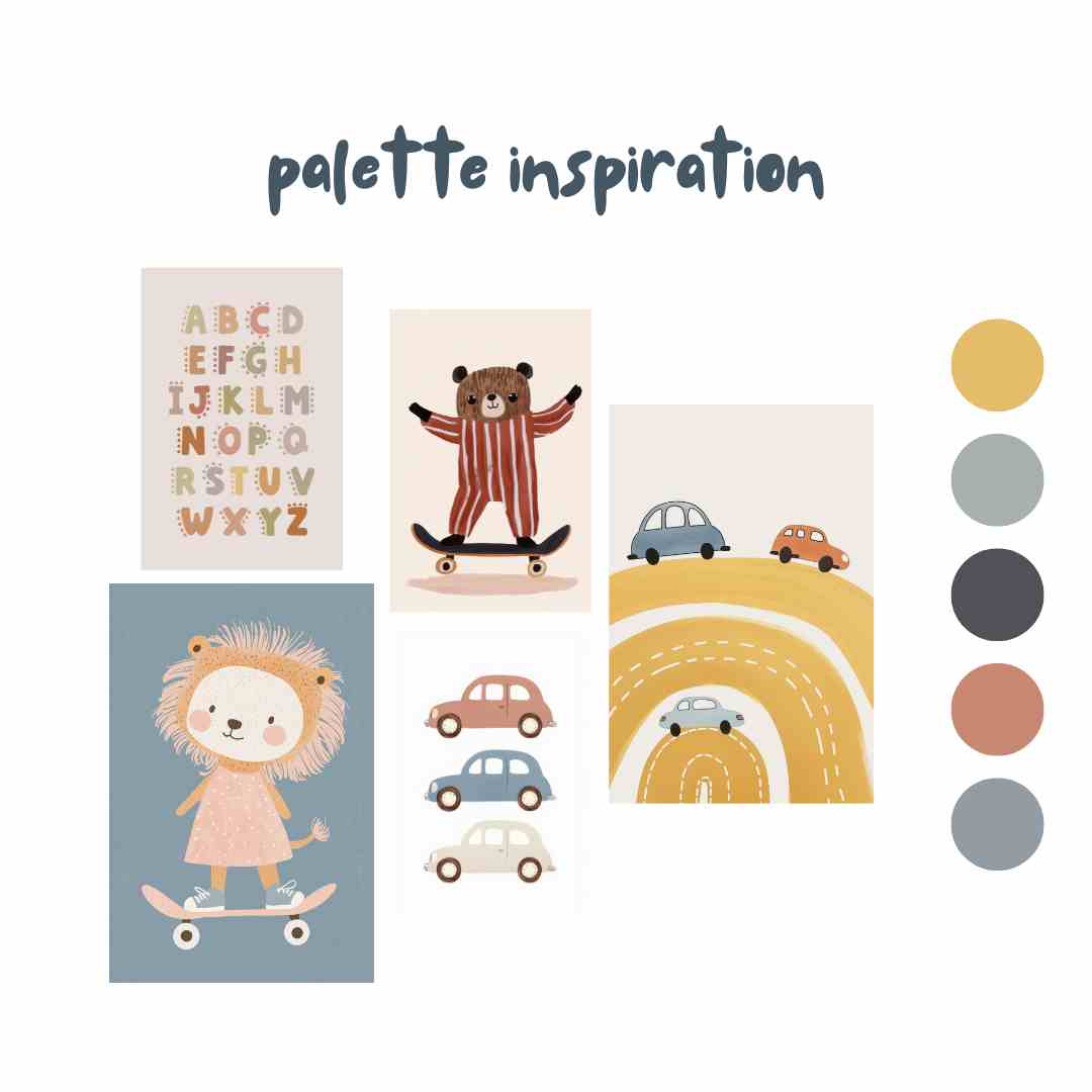 Pastel Kate Παιδική Αφίσα «Colorfull ABC»