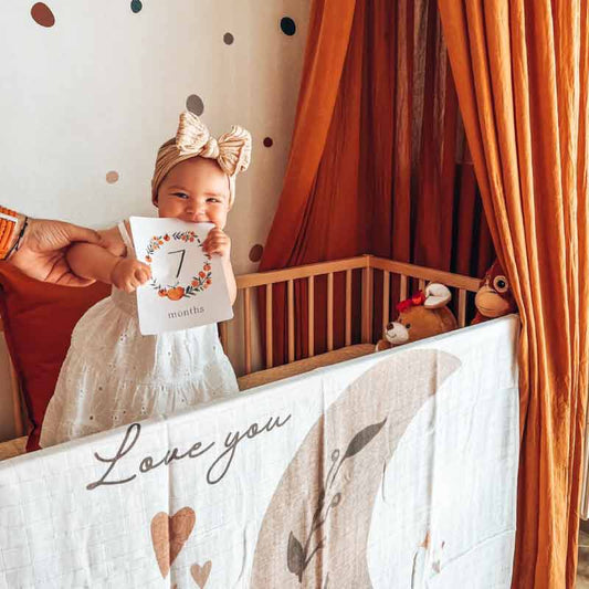 Baby Milestone Cards Peach