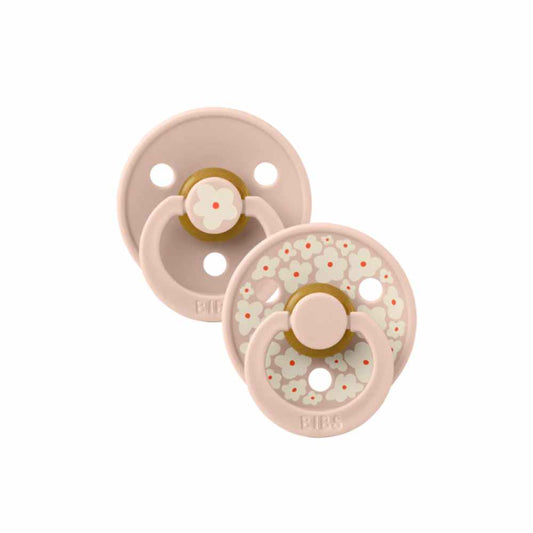 BIBS Πιπίλες Καουτσούκ Jasmine Blush Mix (6-18m) 2τμχ
