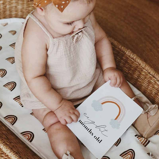 Baby Milestone Cards Rainbow