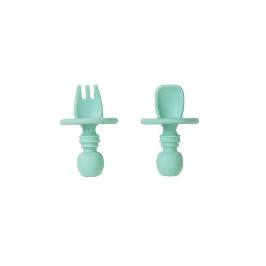 Saro Κουτάλι & Πιρούνι Anti-Chocking Mint
