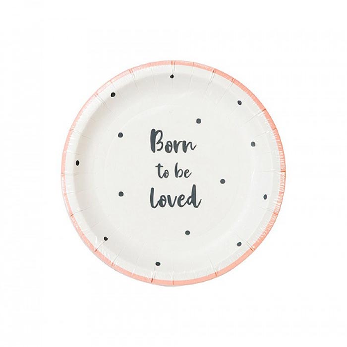 Talking Tables Πιάτο Γλυκού Born To Be Loved Ροζ