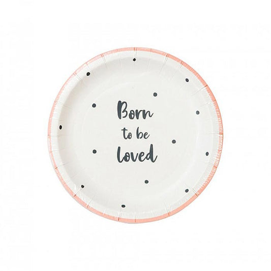 Talking Tables Πιάτο Γλυκού Born To Be Loved Ροζ