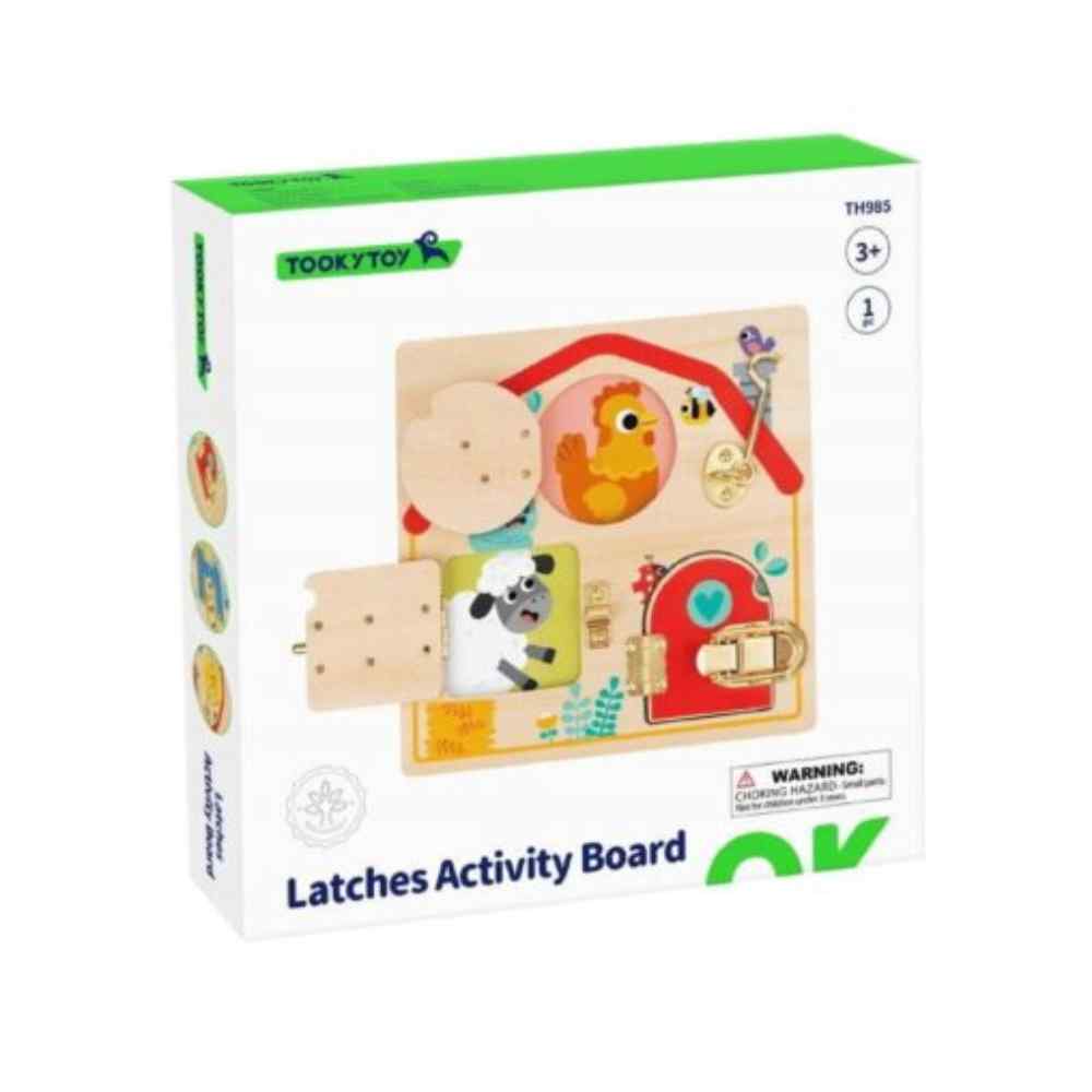 Tooky Toy Latches Activity Board – Ταμπλό Δραστηριοτήτων Με Κλειδαριές