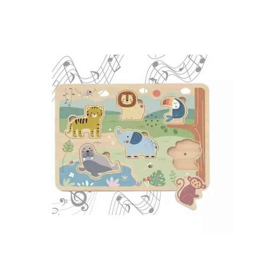Tooky Toy Sound Puzzle Animals – Παζλ Με Ήχο Ζωάκια
