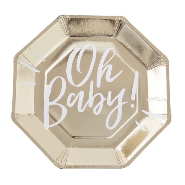 Baby Shower Πιατάκια Oh Baby!