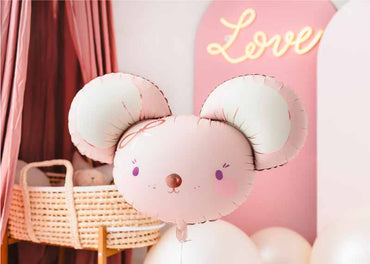 Μπαλόνι Ποντικάκι Baby Pink (1τμχ)