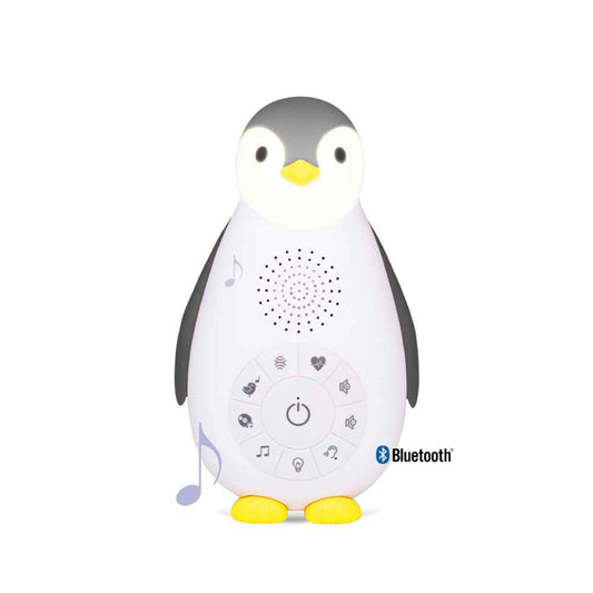 Zazu Zoe Πιγκουίνος Βοηθός Ύπνου με Φωτάκι Νυκτός & Bluetooth Γκρι