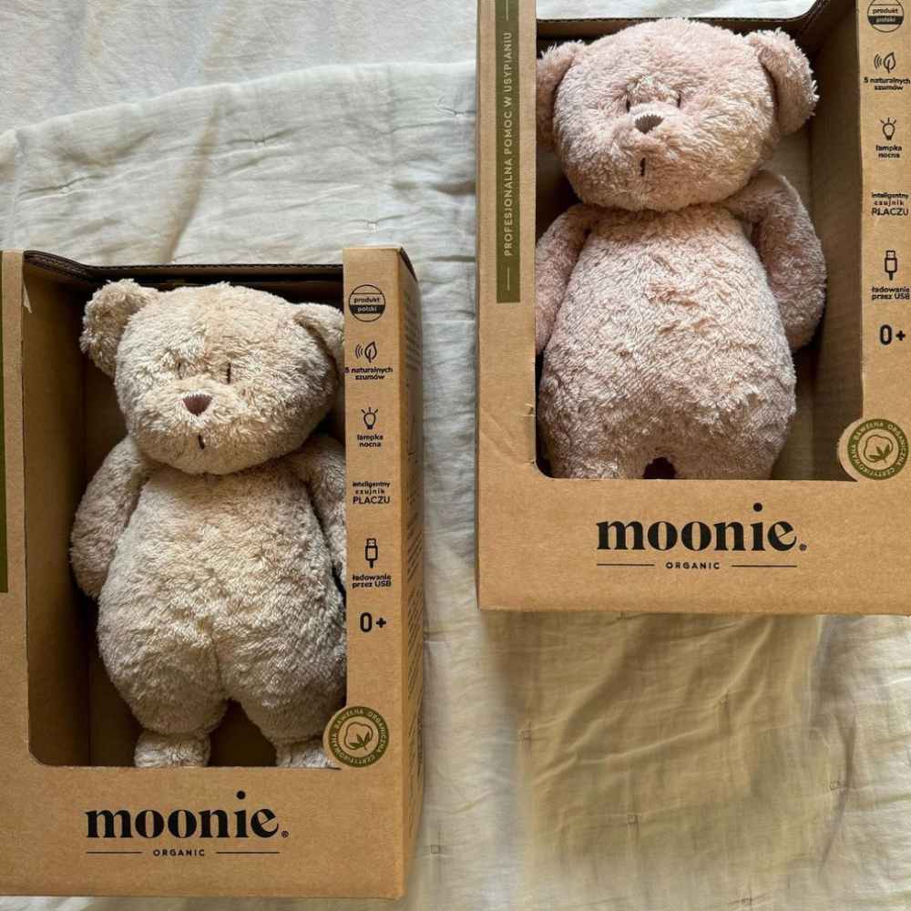 Moonie Επαναφορτιζόμενο Βοήθημα Ύπνου με Αισθητήρα Κλάματος και Φωτισμό (Polar Bear)