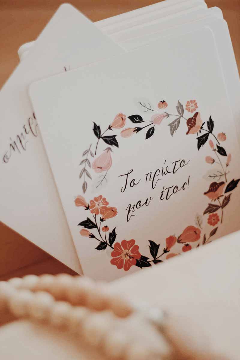 Baby Milestone Cards Vintage Floral