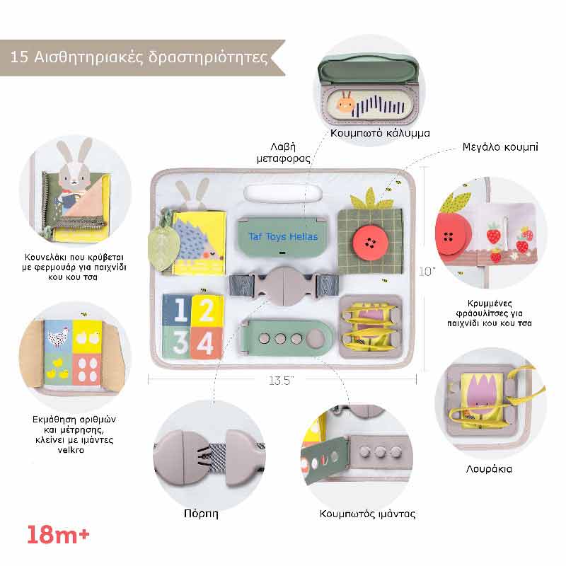 Taf Toys Παιχνίδι Δραστηριοτήτων Buckle Board