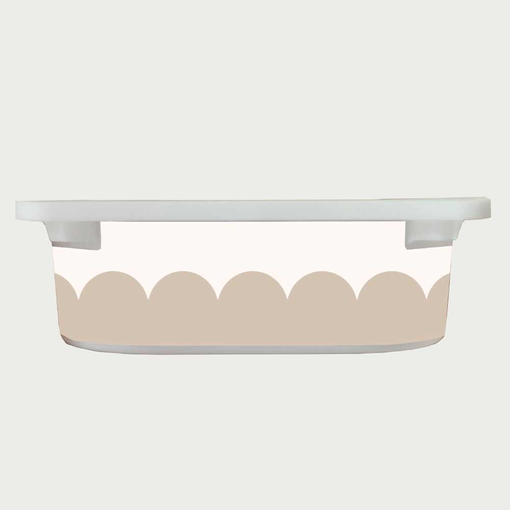 Pastel Kate Αυτοκόλλητα για Κουτιά Αποθήκευσης Trofast Scalloped Beige