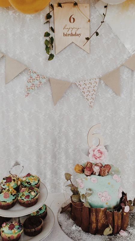 Pastel Kate Happy Birthday Flag