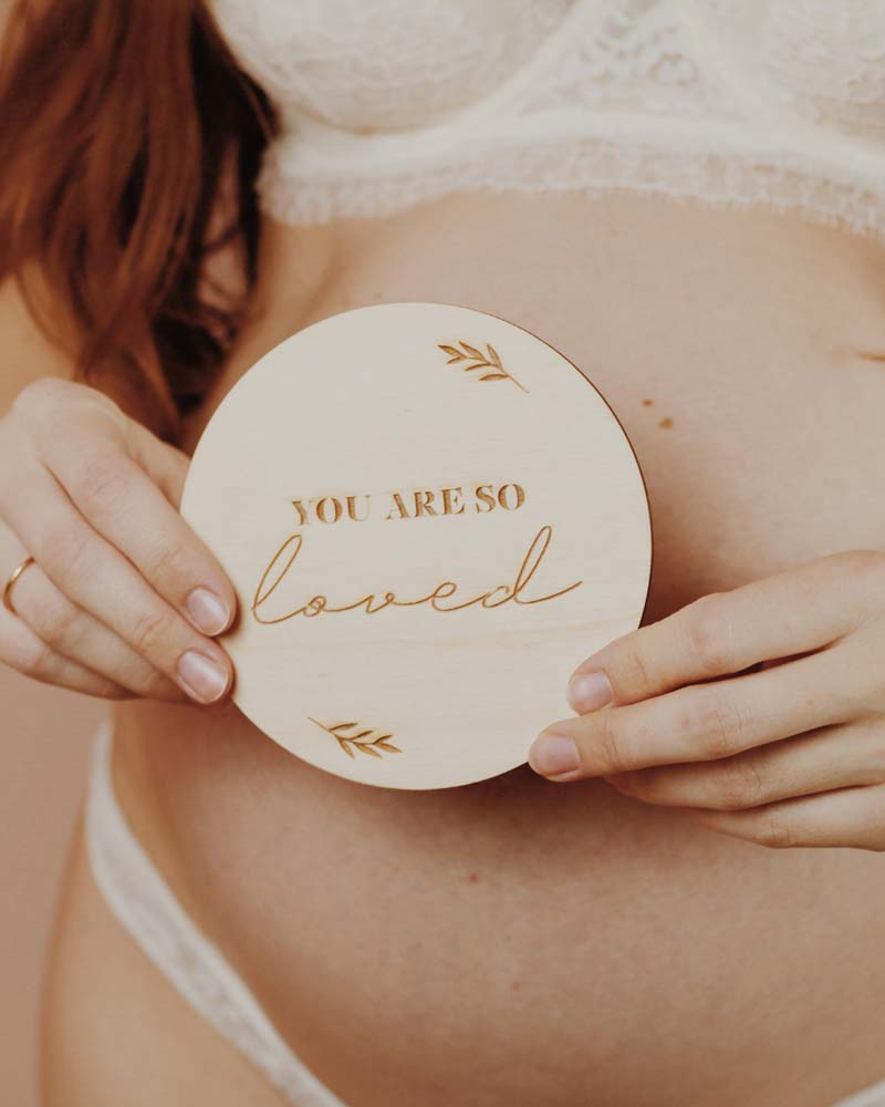 'You are so loved' Wooden Disc