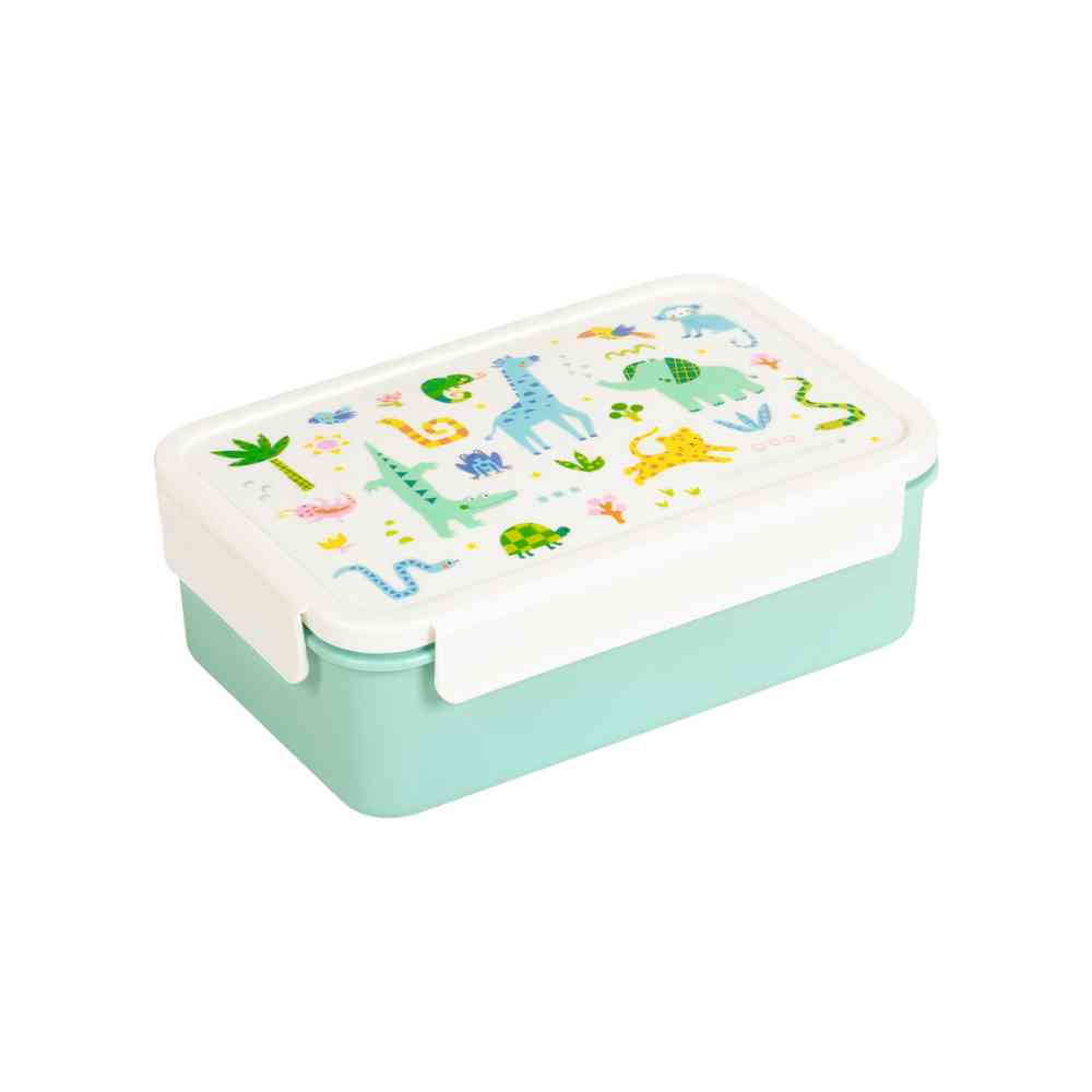 A Little Lovely Company Φαγητοδοχείο Bento Με Χωρίσματα 1,2L Jungle