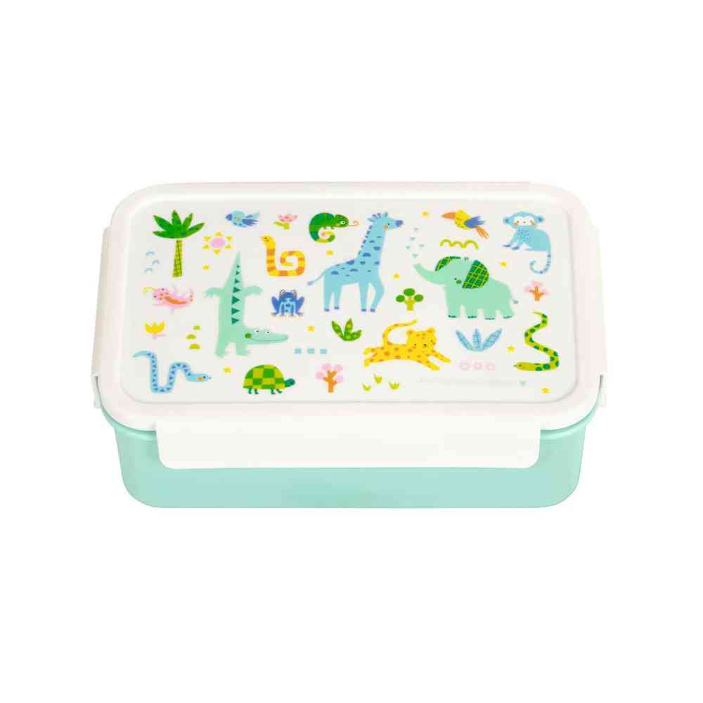A Little Lovely Company Φαγητοδοχείο Bento Με Χωρίσματα 1,2L Jungle