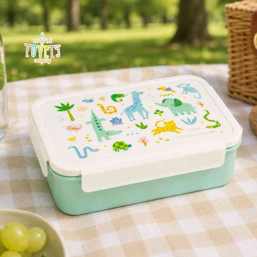 A Little Lovely Company Φαγητοδοχείο Bento Με Χωρίσματα 1,2L Jungle