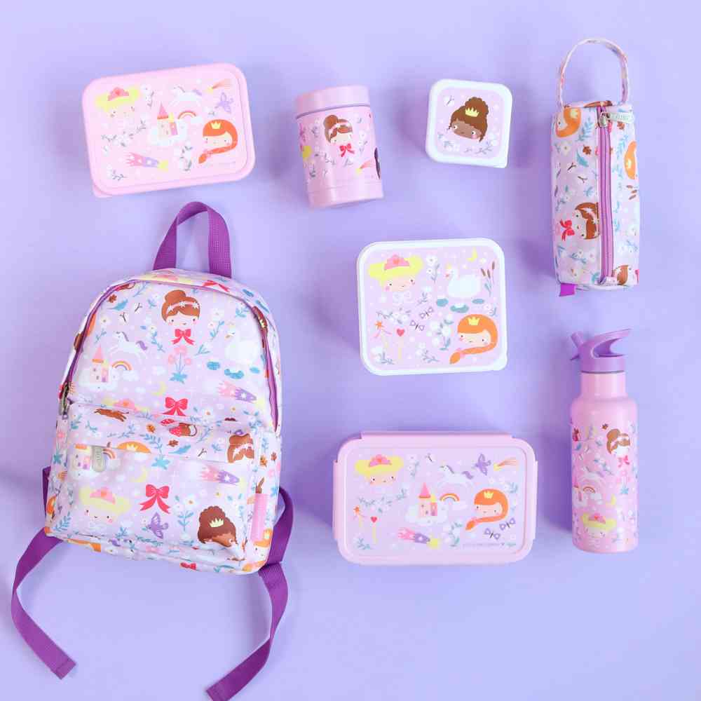 A Little Lovely Company Φαγητοδοχείο Bento Με Χωρίσματα 1,2L Princesses