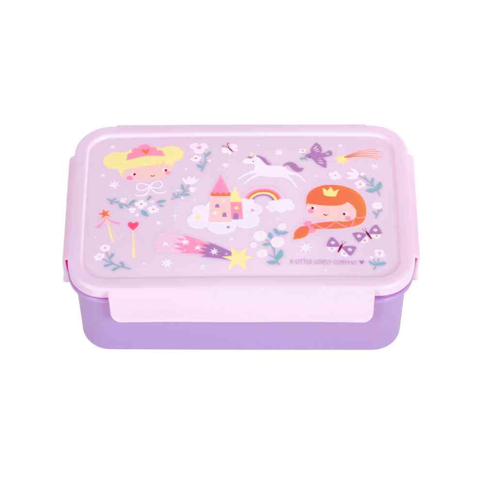 A Little Lovely Company Φαγητοδοχείο Bento Με Χωρίσματα 1,2L Princesses
