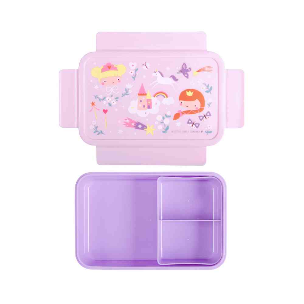 A Little Lovely Company Φαγητοδοχείο Bento Με Χωρίσματα 1,2L Princesses