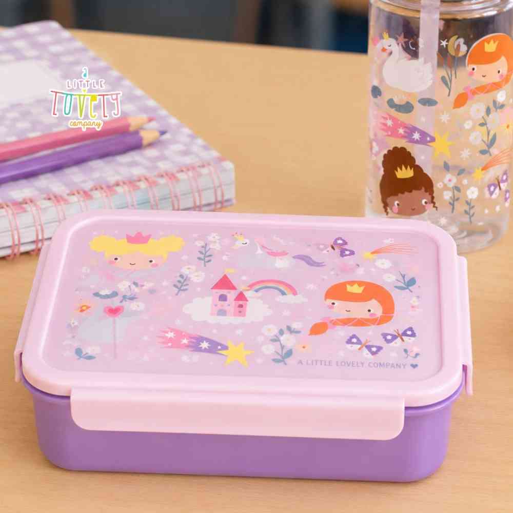 A Little Lovely Company Φαγητοδοχείο Bento Με Χωρίσματα 1,2L Princesses