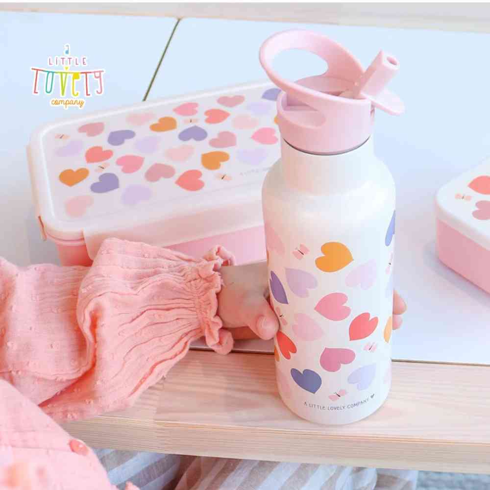 A Little Lovely Company Παγούρι Θερμός Hearts 500ml