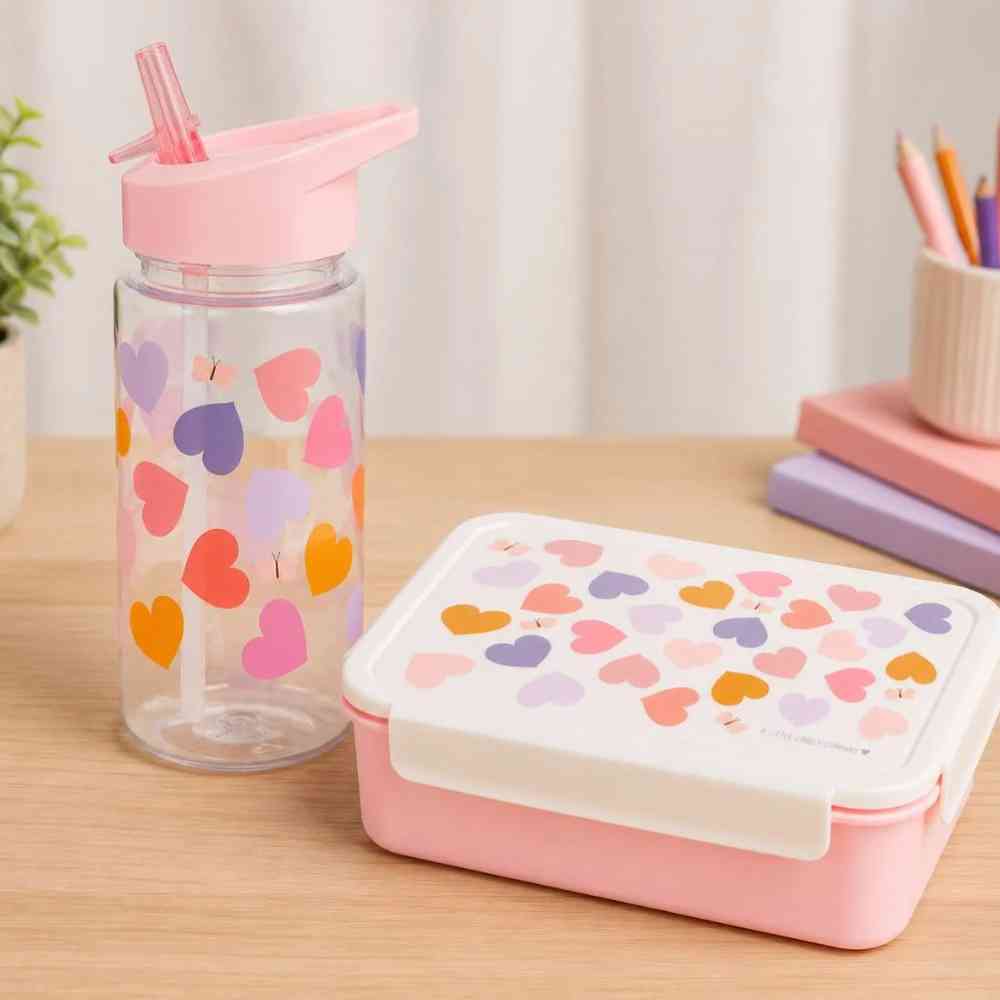 A Little Lovely Company Παιδικό Παγούρι Tritan Hearts 450ml