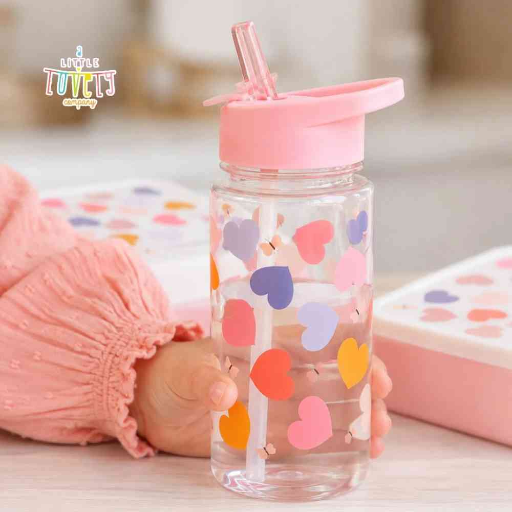A Little Lovely Company Παιδικό Παγούρι Tritan Hearts 450ml