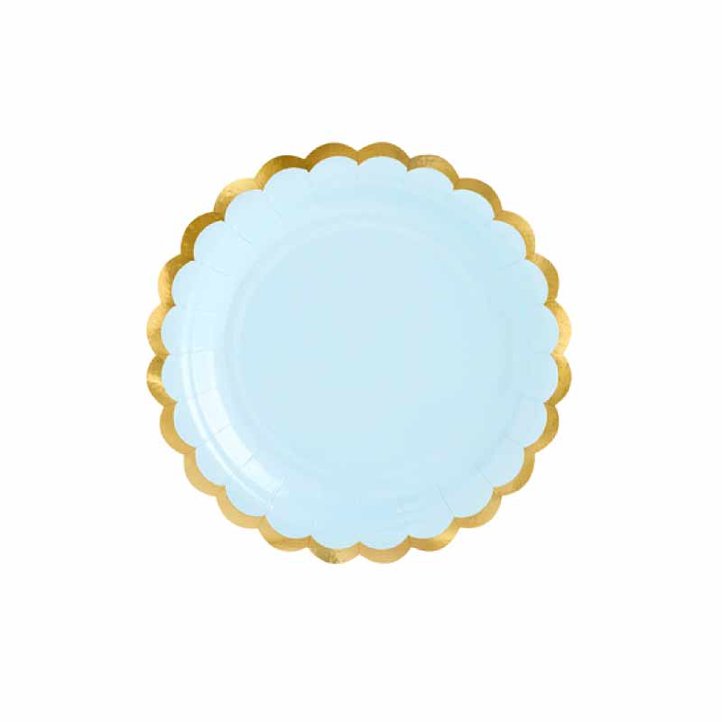 Χάρτινα Πιατάκια Light Blue