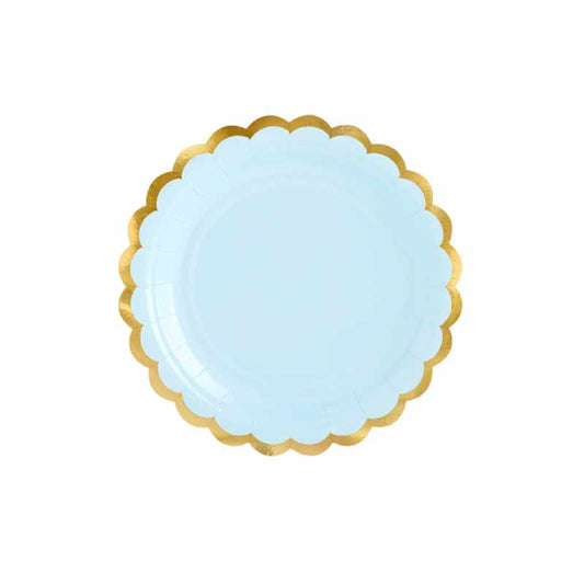 Χάρτινα Πιατάκια Light Blue