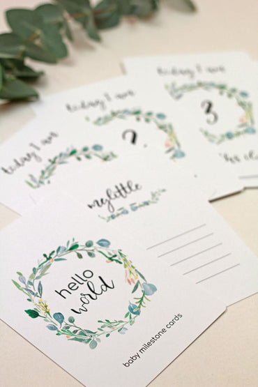 Baby Milestone Cards Ευκάλυπτος