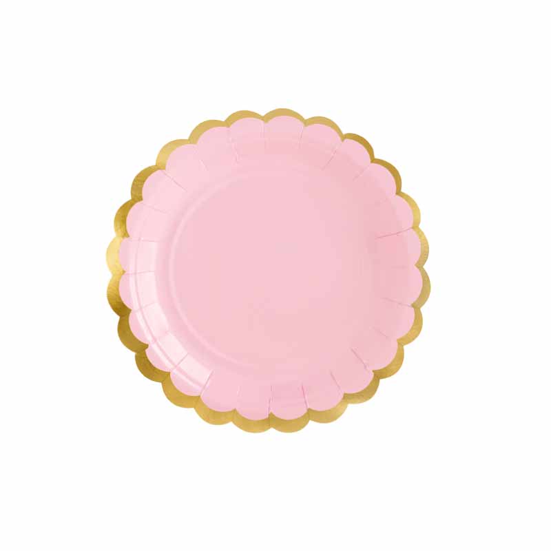 Χάρτινα Πιατάκια Light Pink