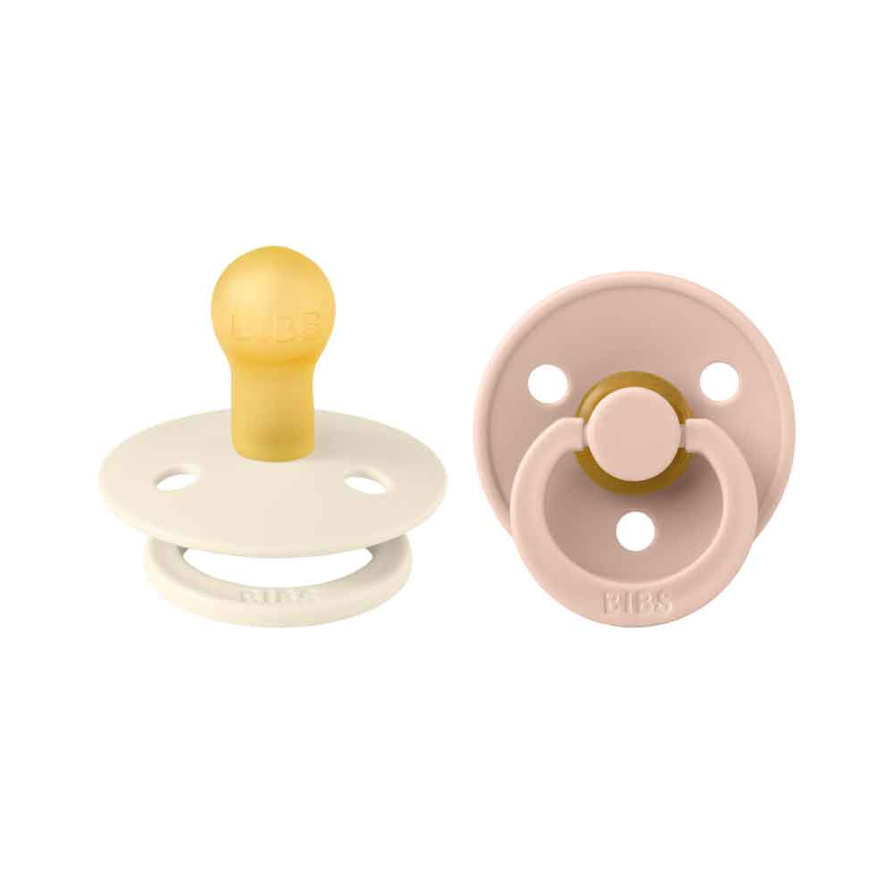 BIBS Πιπίλες Καουτσούκ Ivory/Blush (6-18m) 2τμχ